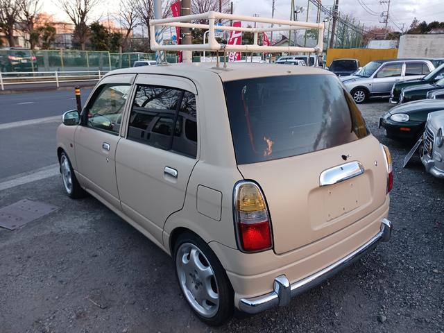 ミラジーノ ジーノ　車検２年付　外装ハケ仕上げ　２人乗り仕様（４人乗りも可能です）　社外アルミ　足回りリフレッシュ（8枚目）