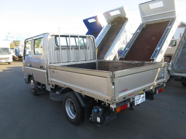 キャンター Wキャブ 6人乗り 鉄床 ETC ナビ リヤヒーター 電格ミラー(4枚目)