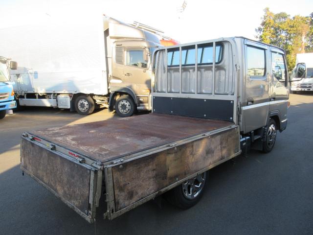 キャンター Wキャブ 6人乗り 鉄床 ETC ナビ リヤヒーター 電格ミラー(15枚目)
