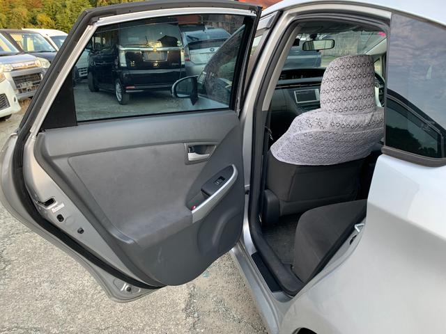 プリウス S アイドリングストップ搭載 インテリキー デュアルエアバック エアB イモビライザー AUTOエアコン 横スベリ防止 衝突安全ボディ ABS サイドエアバッグ パワーウィンドウ ETTC(36枚目)