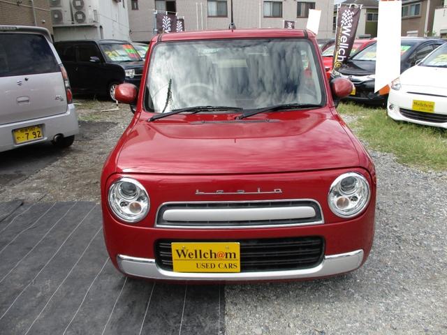 アルトラパンショコラ G スマートフォン連携ナビゲーション仕様車 14インチAW バックカメラ HIDヘッドランプ AUTO STOP レザーシート USB SD 取説 メンテナンスノート Bluetooth プッシュスタート(5枚目)