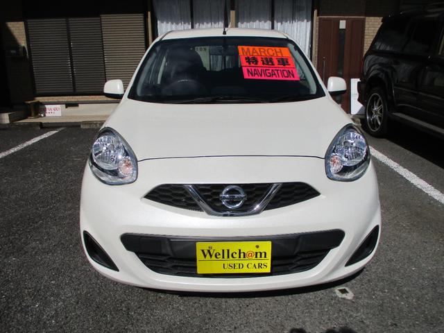 マーチ Ｓ　キーレスエントリー　ＵＳＢ　ＣＤ　ＳＤナビ　ＥＴＣ　ワンセグＴＶ　ハロゲンヘッドランプ　メッキドアノブ（5枚目）