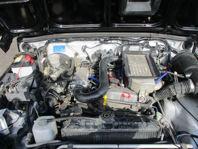 ジムニー ワイルドウインド　４ＷＤ　１６ＡＷ　タイヤ新品　スロットルボディ新品　社外イカリングヘッドライト　ルーフラック　縞鋼板サイドパネル　３インチリフトＵＰ　社外ステアリング　ＬＥＤテールランプ　縞鋼板タンクカバー　ＥＴＣ（3枚目）