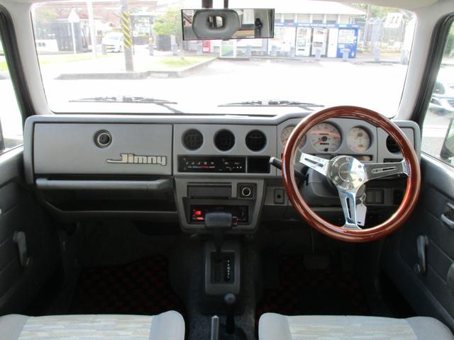 ジムニー ワイルドウインド　４ＷＤ　１６ＡＷ　タイヤ新品　スロットルボディ新品　社外イカリングヘッドライト　ルーフラック　縞鋼板サイドパネル　３インチリフトＵＰ　社外ステアリング　ＬＥＤテールランプ　縞鋼板タンクカバー　ＥＴＣ（13枚目）