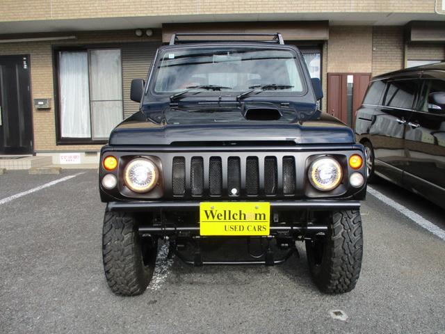 ジムニー ワイルドウインド　４ＷＤ　１６ＡＷ　タイヤ新品　スロットルボディ新品　社外イカリングヘッドライト　ルーフラック　縞鋼板サイドパネル　３インチリフトＵＰ　社外ステアリング　ＬＥＤテールランプ　縞鋼板タンクカバー　ＥＴＣ（29枚目）