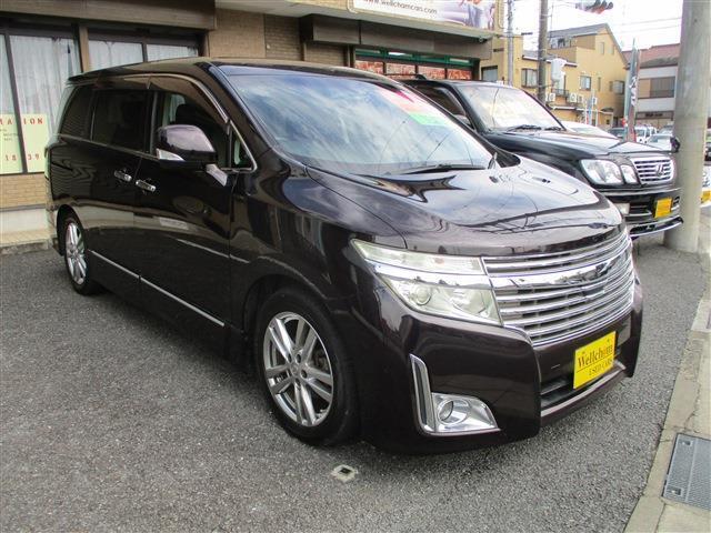 エルグランド ３５０ハイウェイスター　１８ＡＷ　ＥＴＣ　ＨＩＤヘッドランプ　フォグ　両側パワースライド　ドア　バックカメラ　サンシェード　ＣＬＥＡＮ　取説　ハーフレザーシート　ＨＤＤナビ　Ｂｌｕｅｔｏｏｔｈ　ｎｉｓｕｍｏマフラー（7枚目）