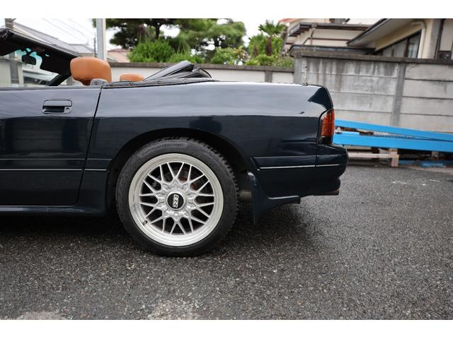 サバンナＲＸ－７ カブリオレ　稀少カラー／純正５速／実走行／ＥＣＵチューン／フジツボマフラー／クスコタワーバー／ローダウン／ＢＢＳ１７インチ／オープン動作ＯＫ／エアコン修理済み／キャメルレザーシート＆ヘッドレストスピーカー（19枚目）
