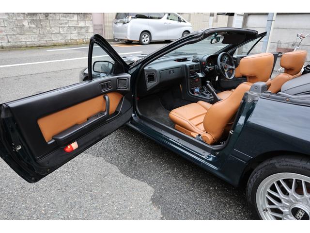 サバンナＲＸ－７ カブリオレ　稀少カラー／純正５速／実走行／ＥＣＵチューン／フジツボマフラー／クスコタワーバー／ローダウン／ＢＢＳ１７インチ／オープン動作ＯＫ／エアコン修理済み／キャメルレザーシート＆ヘッドレストスピーカー（38枚目）
