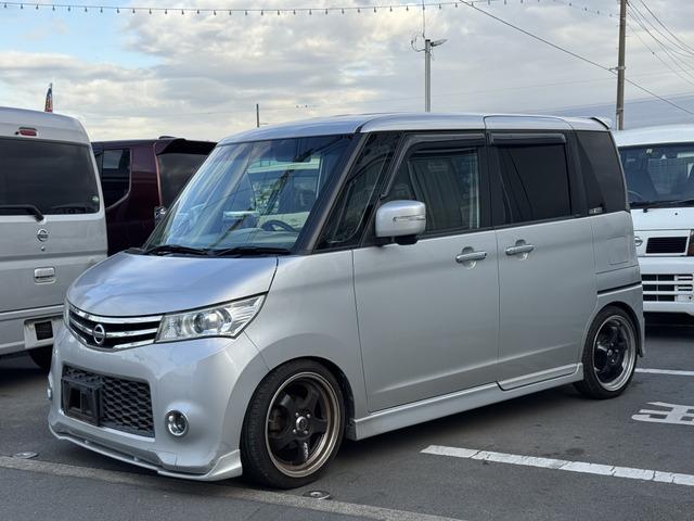 ルークス ハイウェイスターターボ リミテッド ローダウン 社外アルミ ETC 両側パワースライドドア PS PW エアコン ナビ ABS 衝突安全ボディ 助手席エアバッグ 盗難防止システム(9枚目)