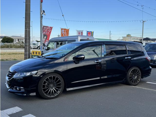オデッセイ Ｍエアロパッケージ　ナビテレビ　車高調　社外アルミホイール　パワーステアリング　パワーウィンドウ　ダブルエアコン　運転席助手席エアバッグ　ＡＢＳ　横滑り防止装置　キーフリー　フルフラット　衝突安全ボディ（37枚目）