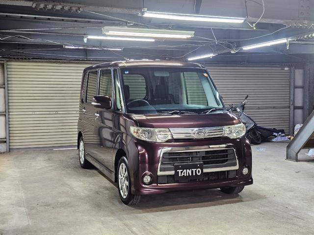 タント カスタムX 後期 パワスラ エコアイドル フルフラットシート ピラーレス スマートキー オートエアコン 電格ミラー CD タイミングチェーン 室内クリーニング済み(2枚目)