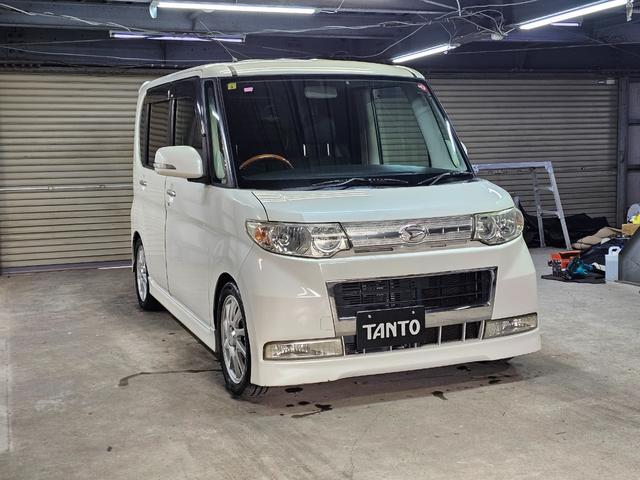 タント カスタムＲＳ　ローダウン　ＩＣターボ　新品ディスプレイオーディオ　Ｂｌｕｅｔｏｏｔｈ　ＣＡＲＰＬＡＹ　オプションウッドパネル　パワスラ　ＭＯＭＯステ　オーバーヘッドコンソール　タイミングチェーン　ＣＶＴＦ交換歴あり（2枚目）