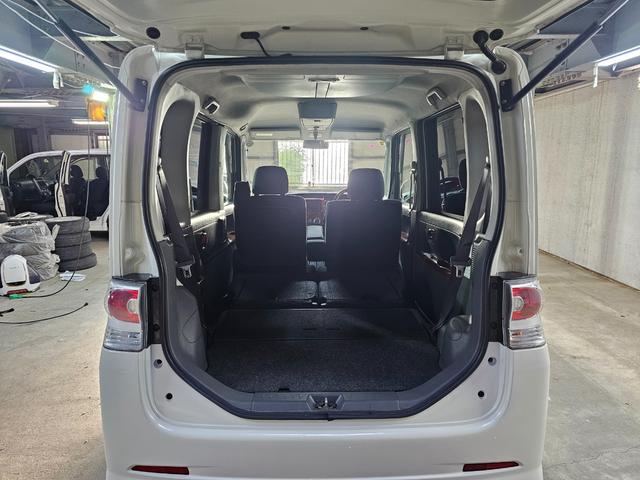 タント カスタムＲＳ　ローダウン　ＩＣターボ　新品ディスプレイオーディオ　Ｂｌｕｅｔｏｏｔｈ　ＣＡＲＰＬＡＹ　オプションウッドパネル　パワスラ　ＭＯＭＯステ　オーバーヘッドコンソール　タイミングチェーン　ＣＶＴＦ交換歴あり（58枚目）