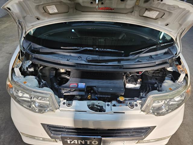 タント カスタムＲＳ　ローダウン　ＩＣターボ　新品ディスプレイオーディオ　Ｂｌｕｅｔｏｏｔｈ　ＣＡＲＰＬＡＹ　オプションウッドパネル　パワスラ　ＭＯＭＯステ　オーバーヘッドコンソール　タイミングチェーン　ＣＶＴＦ交換歴あり（60枚目）