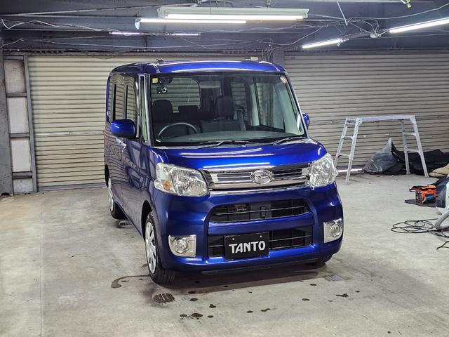 タント Ｘターボ　ターボ付き４ＷＤ　新品ディスプレイオーディオ　Ｂｌｕｅｔｏｏｔｈ接続　ＣＡＲＰＬＡＹ　パワスラ　フルフラットシート　オートエアコン　タイミングチェーン　修復歴なし　室内クリーニング済み（2枚目）