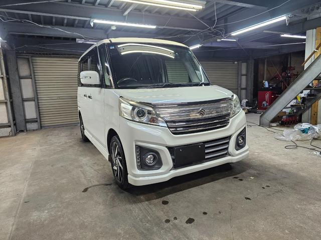 スペーシアカスタム XS 後期 S-エネチャージ Bluetooth接続 両側パワスラ スマートキー2個 フルセグ オートライト ステアリングスイッチ サンシェード 修復歴なし タイミングチェーン 室内クリーニング済み(19枚目)