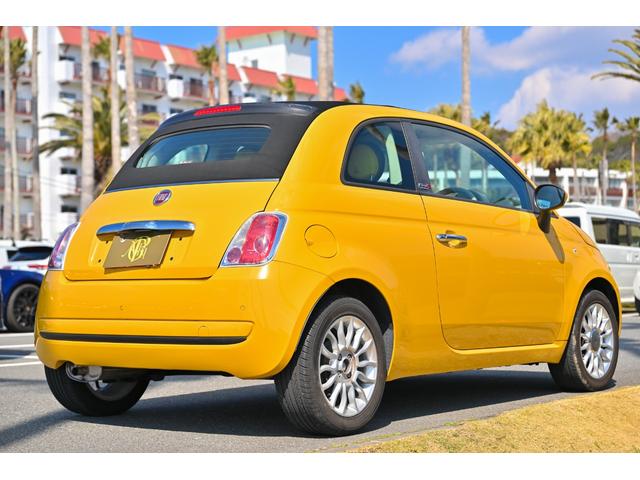 ５００Ｃ ジャッラ　合皮レザーシートカバー　純正ＣＤオーディオ　ＥＴＣ　純正１５インチアルミ　キーレスエントリー　禁煙車　ＨＩＤヘッドライト（7枚目）