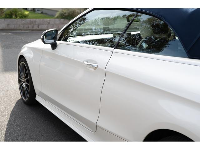 Cクラス C180カブリオレスポーツ AMGライン レザーエクスクルーシブPKG 青幌 ホワイトレザー ワンオーナー 純正HDDナビ フルセグTV バックカメラ ETC ドライブレコーダー(29枚目)