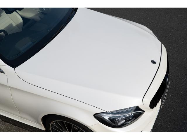 Cクラス C180カブリオレスポーツ AMGライン レザーエクスクルーシブPKG 青幌 ホワイトレザー ワンオーナー 純正HDDナビ フルセグTV バックカメラ ETC ドライブレコーダー(33枚目)