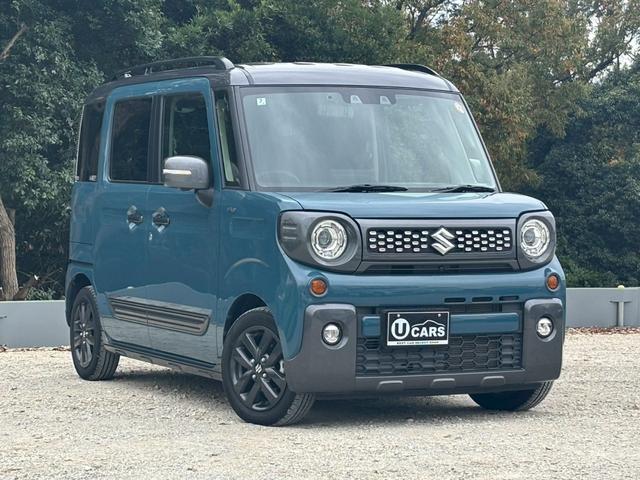 スペーシアギア ハイブリッドＸＺ　ターボ　純正９インチナビ　全方位カメラ　両側電動スライドドア　フルセグＴＶ　ヘッドアップディスプレイ　ＬＥＤヘッドライト　ＥＴＣ　シートヒーター　コーナーセンサー　ブレーキサポート　社外デジタルインナミラー（6枚目）