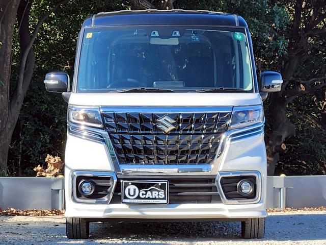 スペーシアカスタム ハイブリッドＸＳ　ワンオーナー　ユーザー様仕入れ　純正８インチナビ　バックカメラ　フルセグＴＶ　両側電動スライドドア　ヘッドアップディスプレイ　ＥＴＣ　ブレーキサポート　レーンキープ　ＬＥＤヘッドライト　１５インチＡＷ（2枚目）