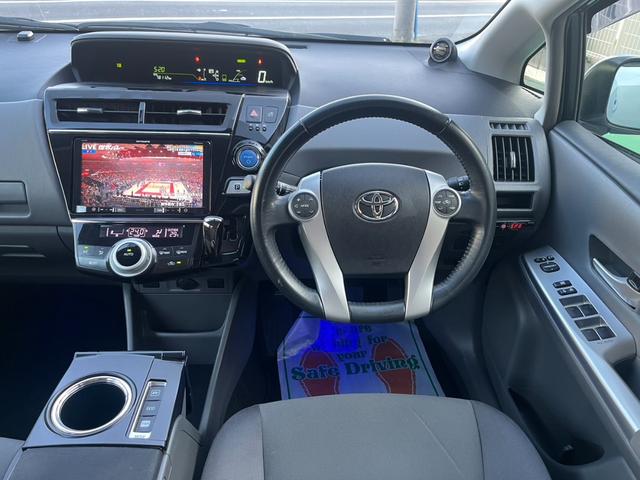 プリウスアルファ Sツーリングセレクション 社外9インチナビ・フルセグTV/Bluetooth/LEDヘッドライト/Bカメラ/ドラレコ/TRD18inAW/モデリスタスポイラー/TRDドアスタビライザー/ビルトインETC(14枚目)