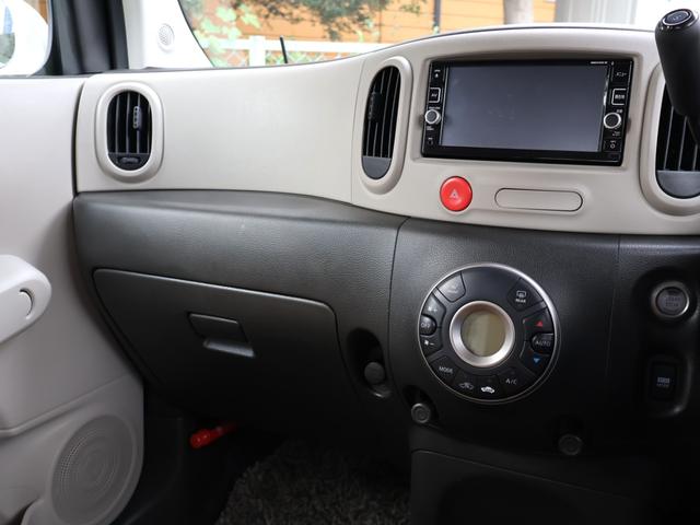 キューブ １５Ｘ　Ｖセレクション　後期型　ヴィンテージキャメルインテリア　禁煙車　ナビＴＶ　ＥＴＣ　Ｂカメラ　前後ドラレコ　ＵＳＢ＆Ｂｌｕｅｔｏｏｔｈ接続　ＤＶＤ再生　プラズマクラスター　プライバシーガラス　ＨＩＤ　フォグ　１年保証付（3枚目）