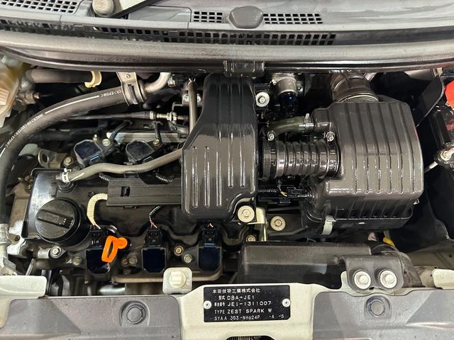 ゼストスパーク Ｗ　バックカメラ　ナビ　ＨＩＤ　スマートキー　電動格納ミラー　ベンチシート　ＡＴ　盗難防止システム　ＡＢＳ　ＣＤ　ＤＶＤ再生　ミュージックプレイヤー接続可　アルミホイール　衝突安全ボディ　エアコン（37枚目）