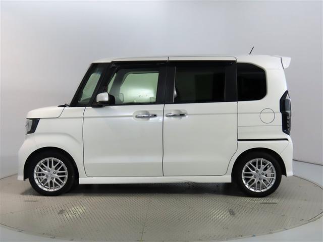 N-BOXカスタム Lターボ 自動(衝突被害軽減)ブレーキ 車線逸脱警報 LEDヘッドライト バックモニター ドライブレコーダ 地デジナビ CD/DVD再生機能 両側電動スライドドア スマートキー シートヒータ(4枚目)