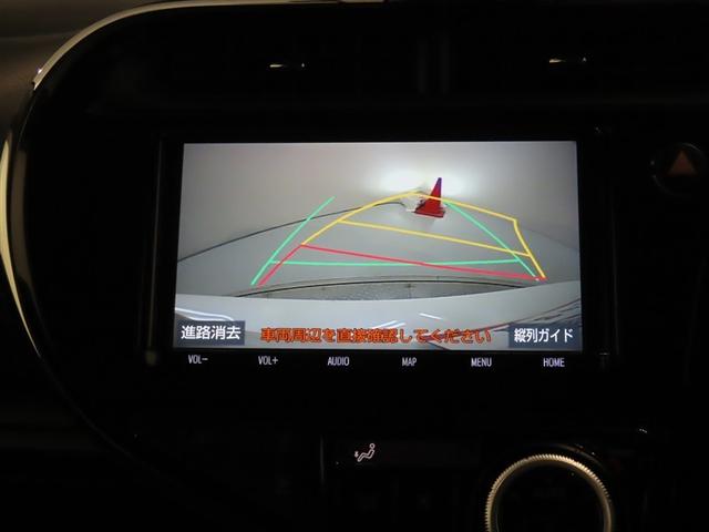 アクア Sスタイルブラック トヨタ認定中古車 自動(衝突被害軽減)ブレーキ インテリジェントクリアランスソナー 先進ライト ドライブレコーダ 純正地デジナビ CD/DVD再生機能 シートヒータ ナノイーエアコン ETC 禁煙車(7枚目)