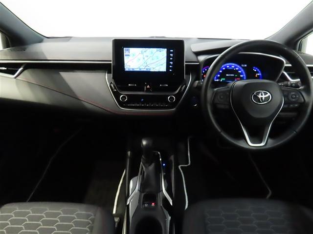カローラスポーツ ハイブリッドG Z トヨタ認定中古車 自動(衝突被害軽減)ブレーキ インテリジェントクリアランスソナ ブラインドスポットモニター ドライブレコーダ コネクテッド地デジナビ CD/DVD再生機能 バックガイドモニタ 禁煙車(3枚目)