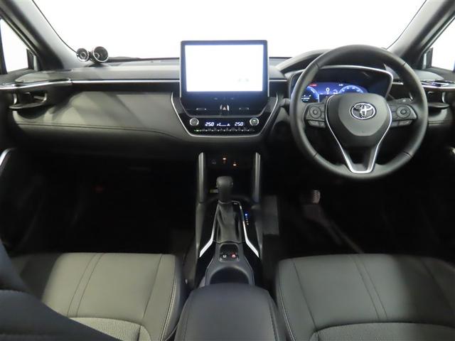 カローラクロス ハイブリッド　Ｚ　トヨタ認定中古車　自動（衝突被害軽減）ブレーキ　インテリジェントクリアランスソナー　ドライブレコーダ　コネクテッド地デジナビ　シートヒータ　パワーバックドア　ルーフレール　増設スピーカー　禁煙車（3枚目）