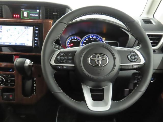 ルーミー カスタムＧ　トヨタ認定中古車　自動（衝突回避支援）ブレーキ　インテリジェントクリアランスソナ　純正コネクテッド地デジナビ　ＣＤ／ＤＶＤ再生機能　両側電動スライドドア　スマートエントリーキー　ＥＴＣ　禁煙車（3枚目）