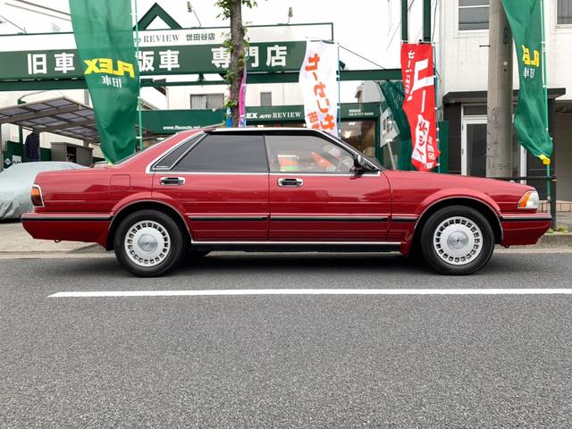 グロリア ブロアム　フルノーマルコンディション　クランベリーレッドパール　タイベルウォーターポンプ交換済み　取説記録簿有り　エアコン実働（64枚目）