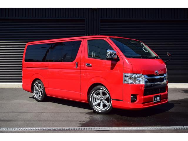 ロングスーパーGL 新車未登録 特注カラーレッド CRSパッケージ ホイール ベッドキット ローダウン ナビ フリップダウンモニター ETC バックカメラ ベッドキット リップスポイラー スマホホルダー USBポート(39枚目)