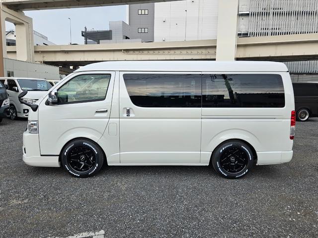 ハイエースワゴン ＧＬ　ベッドキット架装　ＢＩＧ－Ｘシンプルモデル　ＥＴＣ　シートカバー　ＥＳＳＥＸフロントスポイラーｖｅｒ４　ＥＳＳＥＸアルミホイール　ＥＮＣＳ－１７インチ（ブラック／リムブラック）（5枚目）