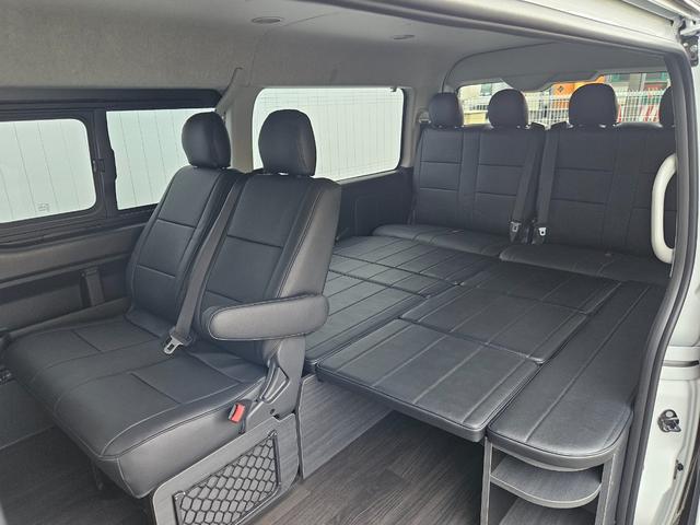 ハイエースワゴン ＧＬ　ベッドキット架装　ＢＩＧ－Ｘシンプルモデル　ＥＴＣ　シートカバー　ＥＳＳＥＸフロントスポイラーｖｅｒ４　ＥＳＳＥＸアルミホイール　ＥＮＣＳ－１７インチ（ブラック／リムブラック）（11枚目）