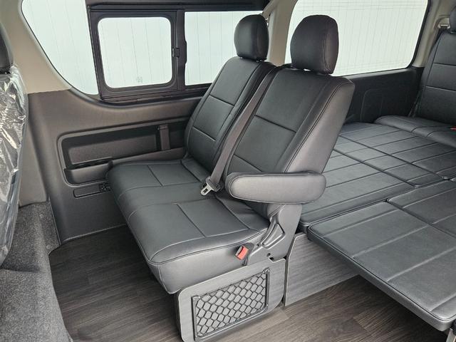 ハイエースワゴン ＧＬ　ベッドキット架装　ＢＩＧ－Ｘシンプルモデル　ＥＴＣ　シートカバー　ＥＳＳＥＸフロントスポイラーｖｅｒ４　ＥＳＳＥＸアルミホイール　ＥＮＣＳ－１７インチ（ブラック／リムブラック）（36枚目）