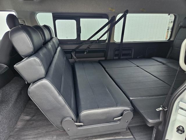 ハイエースワゴン ＧＬ　ベッドキット架装（ＴＲＥＫシート換装）ＢＩＧ－Ｘシンプルモデル　ＥＴＣ　シートカバー　ＥＳＳＥＸフロントスポイラーｖｅｒ４　ＥＳＳＥＸアルミホイール　ＥＭ－１７インチ（ブラックマシニング）（58枚目）