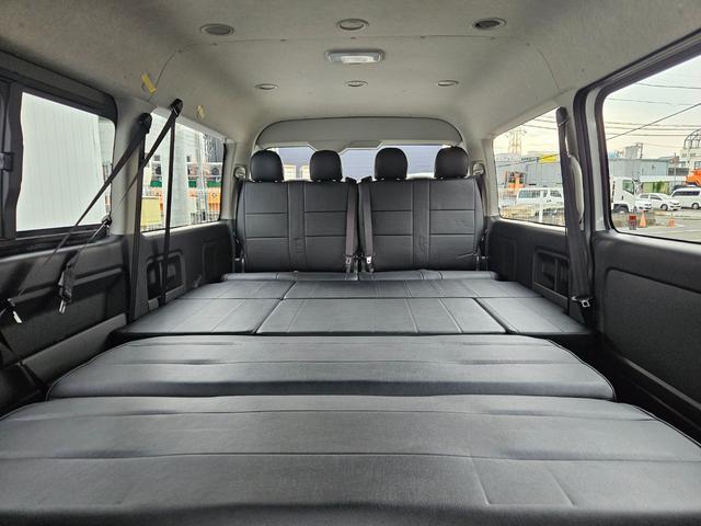ハイエースワゴン ＧＬ　ベッドキット架装（ＴＲＥＫシート換装）ＢＩＧ－Ｘシンプルモデル　ＥＴＣ　シートカバー　ＥＳＳＥＸフロントスポイラーｖｅｒ４　ＥＳＳＥＸアルミホイール　ＥＭ－１７インチ（ブラックマシニング）（64枚目）
