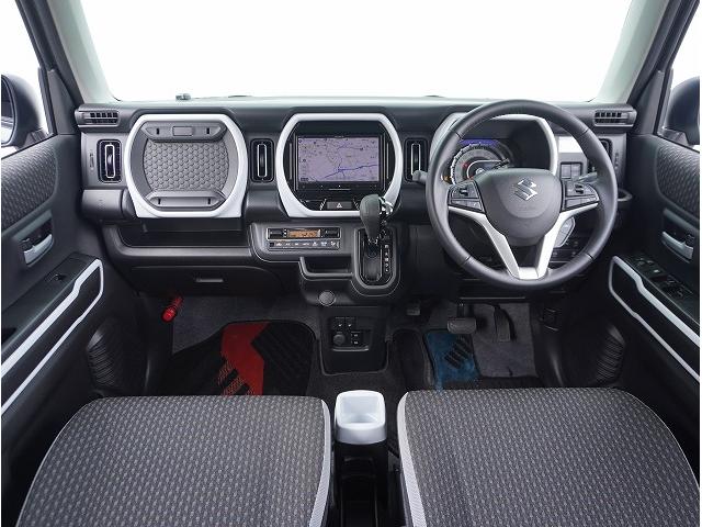 ハスラー ハイブリッドＸ　８インチサイバーナビ／ＥＴＣ／バックカメラ／ドラレコ／ＤＥＡＮＣＲＯＳＳＣＯＵＮＴＲＹ１４インチ／スズキオリジナルベースキャリア／シートヒーター／安全装備／クルーズコントロール／ＬＥＤヘッドランプ／（3枚目）