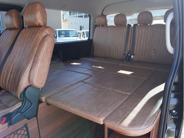 ハイエースワゴン GL BIG-Xシンプルモデル 12.8フリップダウンモニター ETC デルタフォースOVAL16インチ MONSTAマッドウォーリアM/T CLSバンパーパネル コーナーレンズカバー FLEXテール(5枚目)