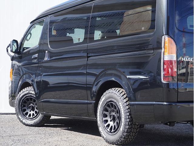 ハイエースワゴン GL BIG-Xシンプルモデル 12.8フリップダウンモニター ETC デルタフォースOVAL16インチ MONSTAマッドウォーリアM/T CLSバンパーパネル コーナーレンズカバー FLEXテール(25枚目)