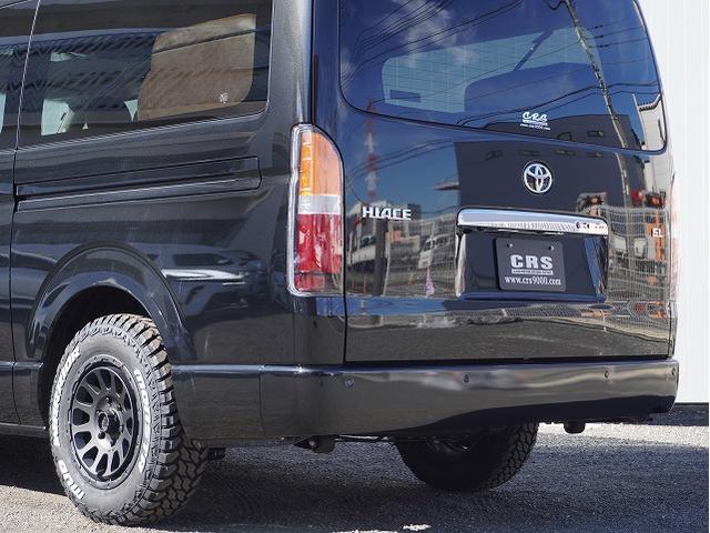 ハイエースワゴン GL BIG-Xシンプルモデル 12.8フリップダウンモニター ETC デルタフォースOVAL16インチ MONSTAマッドウォーリアM/T CLSバンパーパネル コーナーレンズカバー FLEXテール(26枚目)