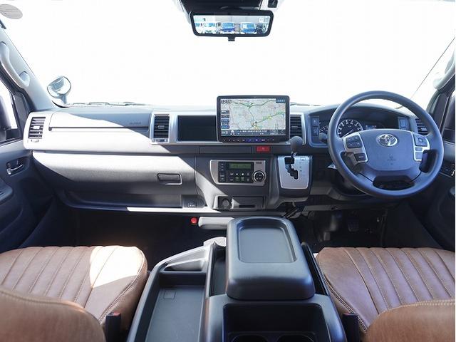 ハイエースワゴン GL BIG-Xシンプルモデル 12.8フリップダウンモニター ETC デルタフォースOVAL16インチ MONSTAマッドウォーリアM/T CLSバンパーパネル コーナーレンズカバー FLEXテール(53枚目)