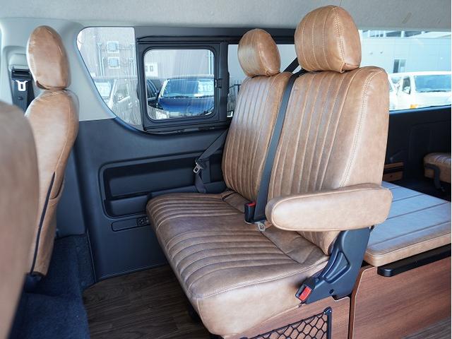 ハイエースワゴン GL BIG-Xシンプルモデル 12.8フリップダウンモニター ETC デルタフォースOVAL16インチ MONSTAマッドウォーリアM/T CLSバンパーパネル コーナーレンズカバー FLEXテール(59枚目)