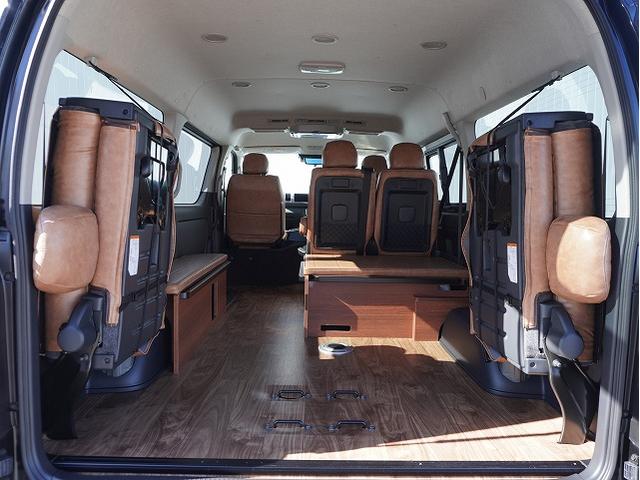 ハイエースワゴン GL BIG-Xシンプルモデル 12.8フリップダウンモニター ETC デルタフォースOVAL16インチ MONSTAマッドウォーリアM/T CLSバンパーパネル コーナーレンズカバー FLEXテール(74枚目)