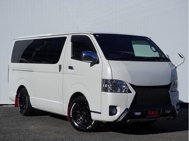 ハイエースバン スーパーＧＬ　ダークプライムＩＩ　７人乗り架装／キャプテンシート／ＡＬＰＩＮＥ　ＢＩＧ－Ｘ／ＡＬＰＩＮＥ　１２．８型フリップダウンモニター／ＥＳＳＥＸクワトログリル／コンフォートリーフ（改造申請済み）／ＲＥＣＡＲＯシート／社外デジミラ（9枚目）