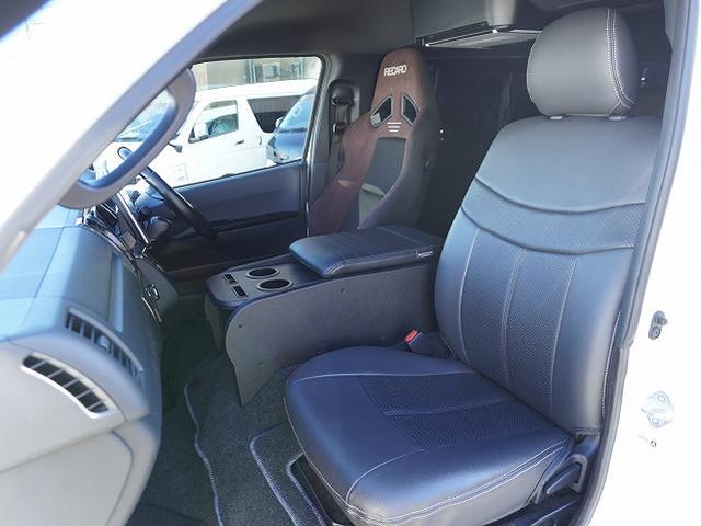 ハイエースバン スーパーＧＬ　ダークプライムＩＩ　７人乗り架装／キャプテンシート／ＡＬＰＩＮＥ　ＢＩＧ－Ｘ／ＡＬＰＩＮＥ　１２．８型フリップダウンモニター／ＥＳＳＥＸクワトログリル／コンフォートリーフ（改造申請済み）／ＲＥＣＡＲＯシート／社外デジミラ（58枚目）