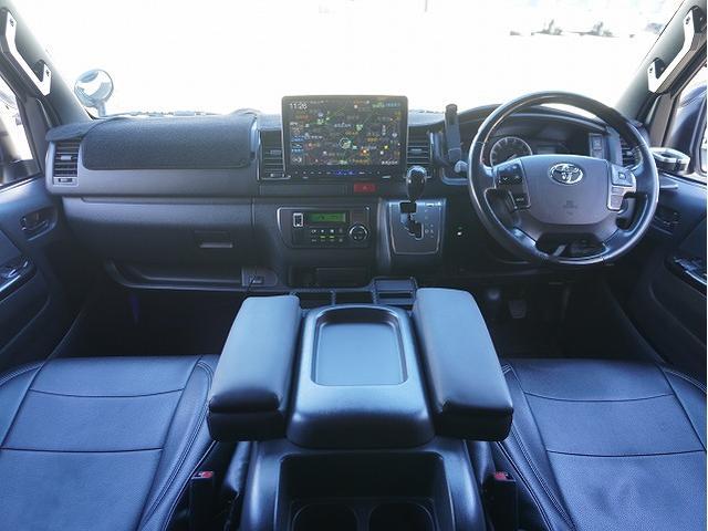 ハイエースバン スーパーＧＬ　ダークプライムＩＩ　ＡＬＰＩＮＥ　ＢＩＧ－Ｘ／カスタムベッドキット（ウレタン無し）／フロアフローリング／シートカバー／エンジンルームカバー／ドライブレコーダー／ＥＴＣ（3枚目）